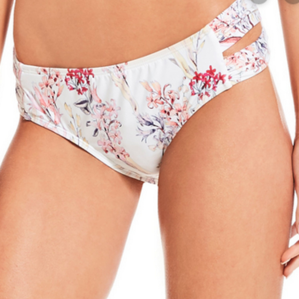 NWT Antonio Melani Shirred Tab Side bottom swim